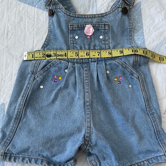Vintage denim toddler overall shorts - Picture 5 of 8